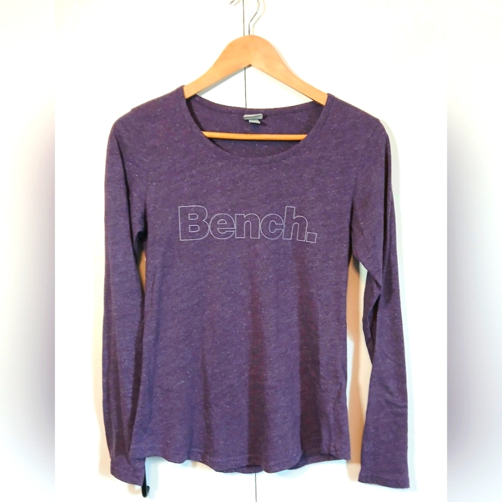 Bench Women’s Long Sleeve Logo Tee Rich Purple – Size Small